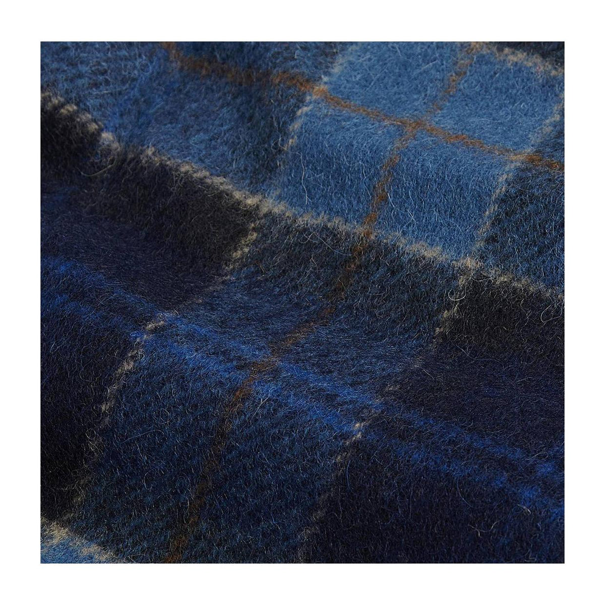 Sciarpa Rettangolare In Cotone Fair Trade - Tartan Grigio Yorkshire Con Dettagli Rossi