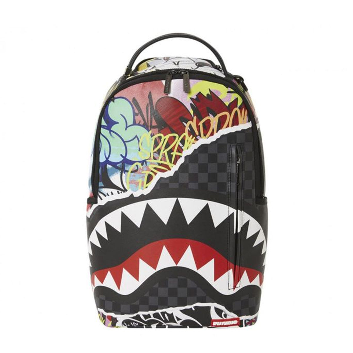 Zaino Sprayground Pull Away DLXVF Nero Multicolor su Brubaker Store