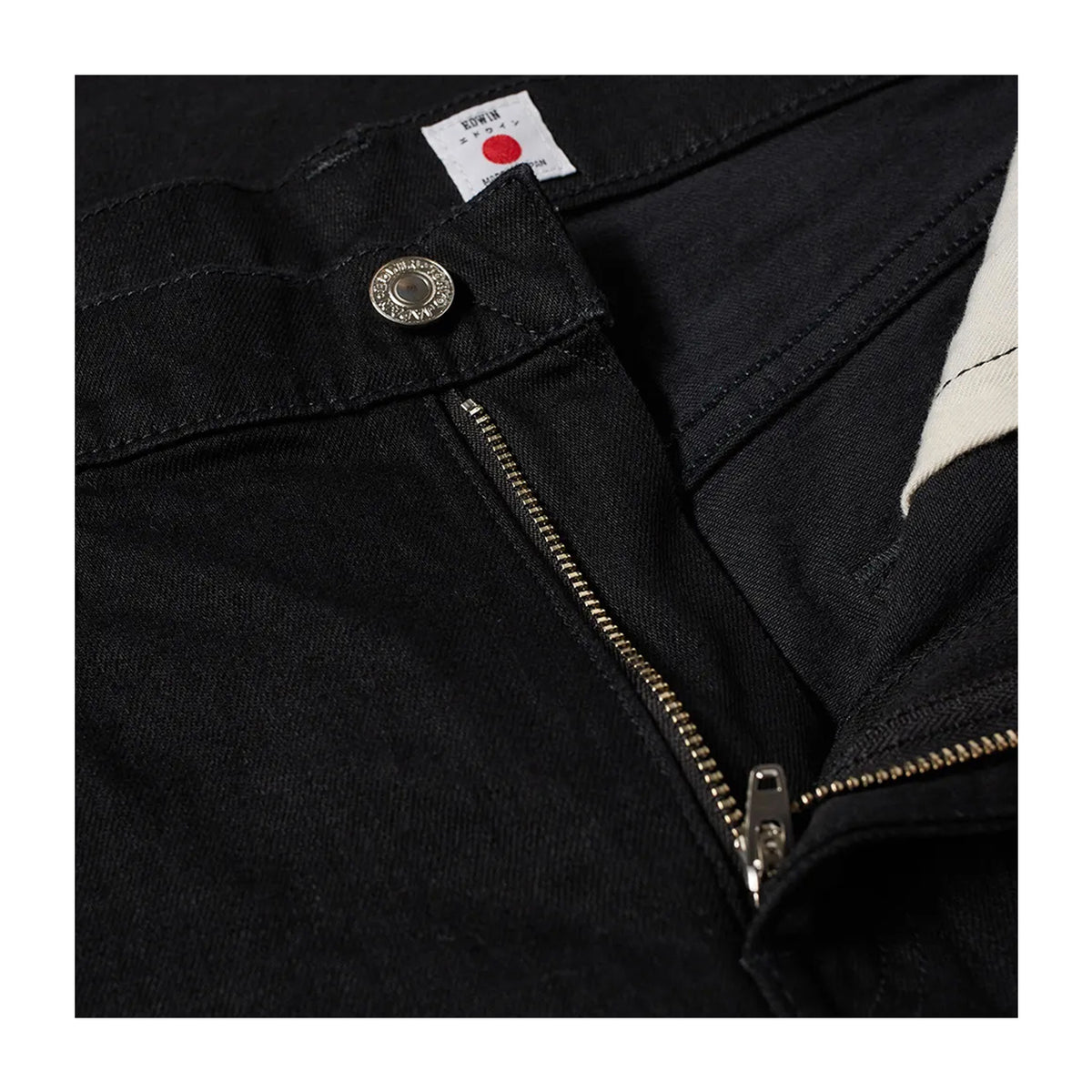 EDWIN Slim Tapered - Kaihara Right Hand Black Denim - Black - grey