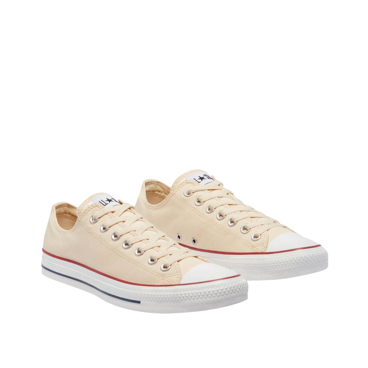 Converse all star chuck hotsell taylor cream low sneakers