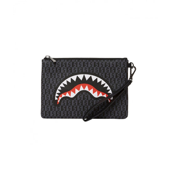 SPRAYGROUND Pochette MONEY CHECK GREY - Grigio/Nero