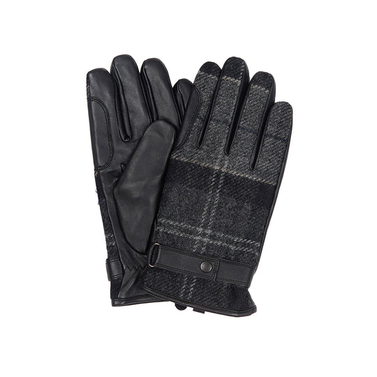 Herrenhandschuhe Barbour Newbrough Tartan Schwarz