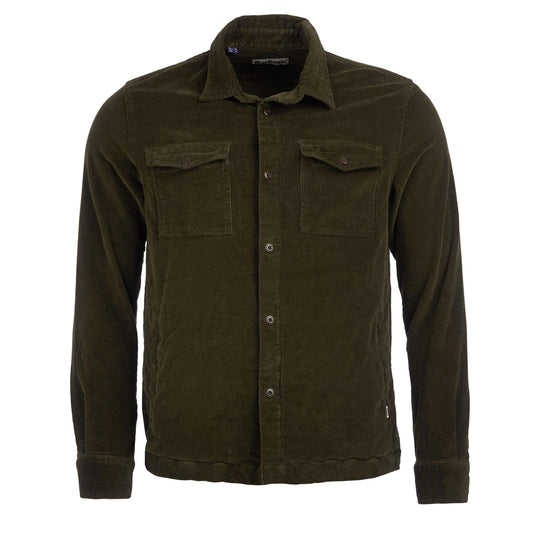 Overshirt Herren Barbour Samt Oliv