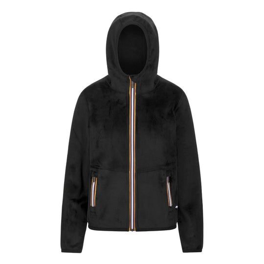 Women's K-Way Reversible Lily Velour Polar Fleece Black