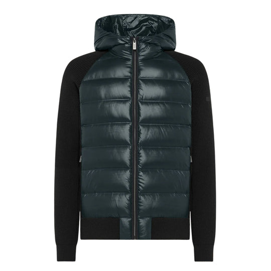 amos perla ente kapuzen strickjacke mit reißverschluss