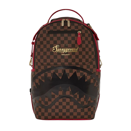 SPRAYGROUND Zaino TAKEOVER THE THRONE - Marrone/Nero/Oro