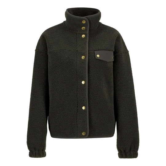 Felpa Donna Barbour Mabel Fleece Overlayers Oliva