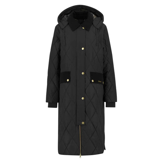 Giubbino Donna Barbour Meredith Nero / Tartan