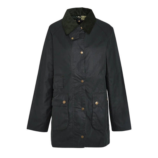 Giubbino Donna Barbour Tain Wax Verde