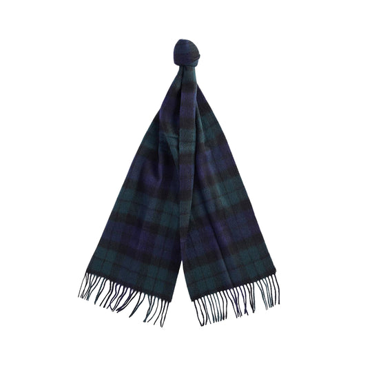 Herrenschal Barbour New Check Tartan Kaschmir Blau/Grün/Schwarz