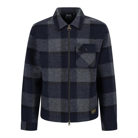 Herren-Überhemd Barbour International Hailwood Fleece Overshirt Blau/Grau