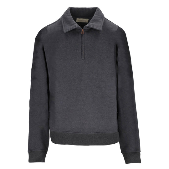 Herren Sweatshirt Bl'ker Halbzip Maryland Dunkelgrau Melange 