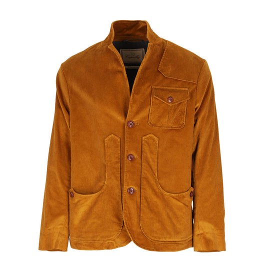 Herren Jacke Capalbio Maremmana Samt Ocker 