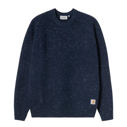 Herrenpullover Carhartt Wip Anglistic Sweater Blau