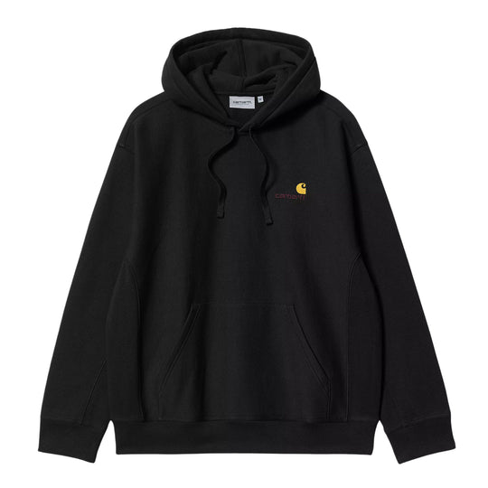 Sweatshirt Herren Carhartt WIP Kapuzenpullover American Script Schwarz