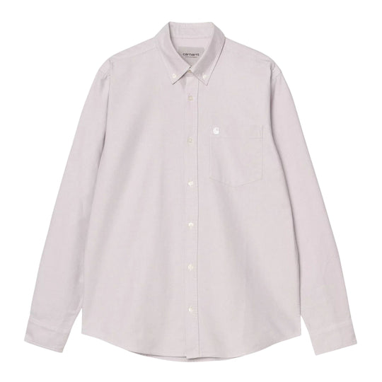 Herrenhemd Carhartt WIP L/S C-Logo Rosa