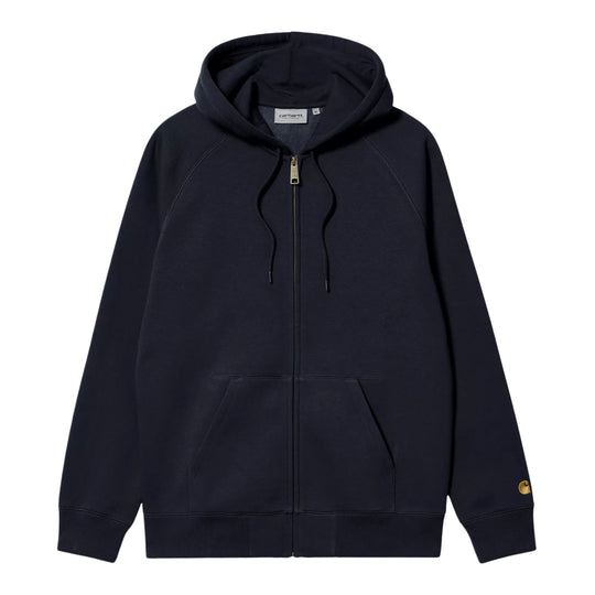 Herren-Sweatshirt Carhartt Kapuzen-Chase Jacke Blau/Gold