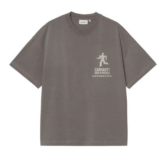 Herren-T-Shirt Carhartt S/S Distance Grau Delavé