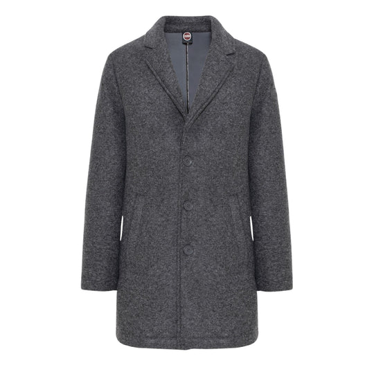 Herrenjacke Colmar Klassischer Mantel Dunkelgrau Melange