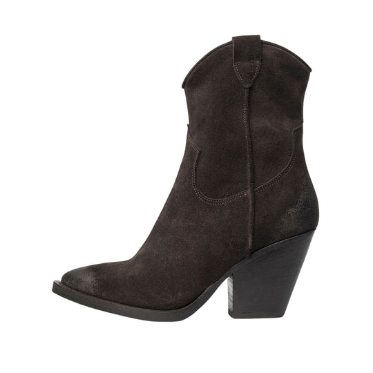 Women's Curiositè Texan Ankle Boots Dark Brown