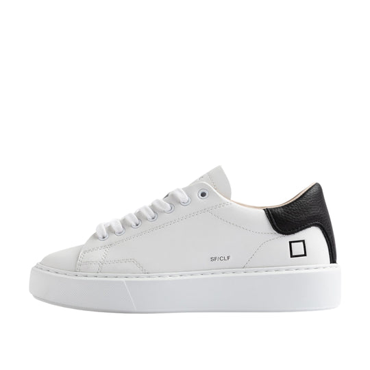 D.A.T.E. Women's Sfera Calf Shoes White/Black