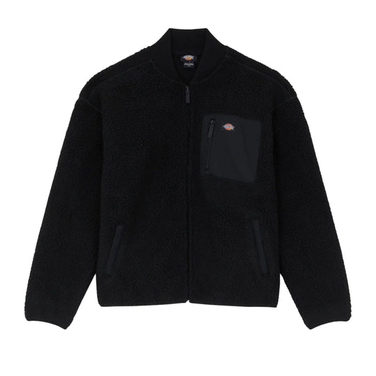 Women's Dickies Central Sherpa Bomber Fleece Black
