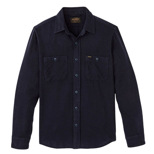 Herrenhemd Filson Flanell Rangeland Blau