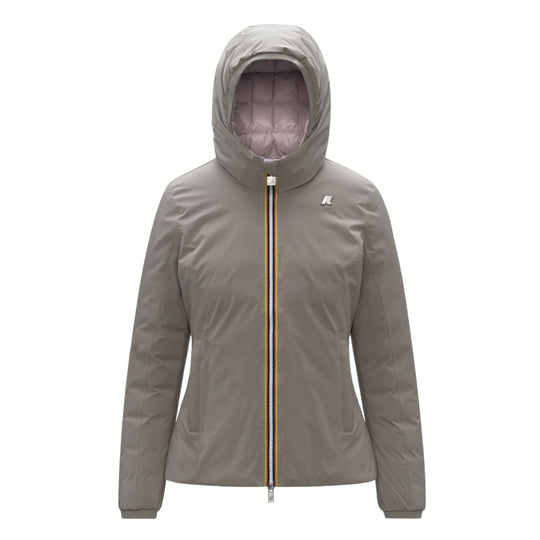 Women's K-Way Lily St Thermo Reversible Jacket Green / Pink