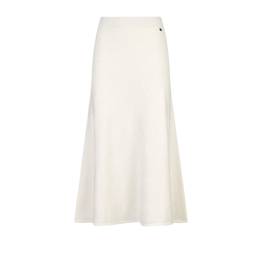 Gonna Donna LIU-JO Lunga In Maglia Pallettes Panna