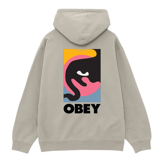 Obey Herren Sweatshirt Quarter Icon Hellgrau
