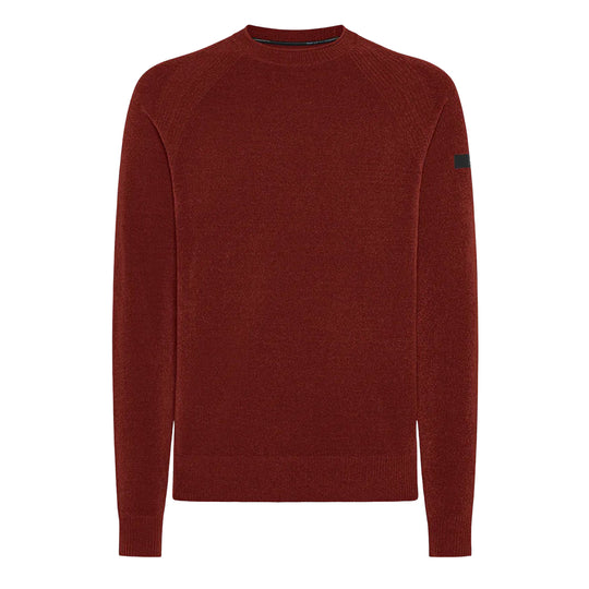 Herrensweater RRD Velvet Rundstrick Orange 