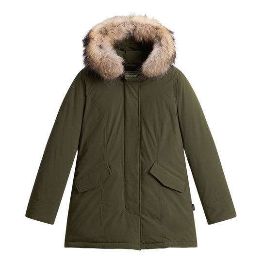Damenjacke Woolrich Arctic Parka mit abnehmbarem Fell Grün