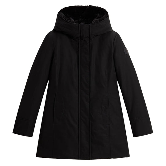 Women's Jacket Woolrich Boulder Faux Fur Parka Black