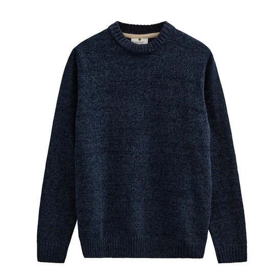 ANERKJENDT Heren trui AKSUNE CHENILLE KNIT - Blauw