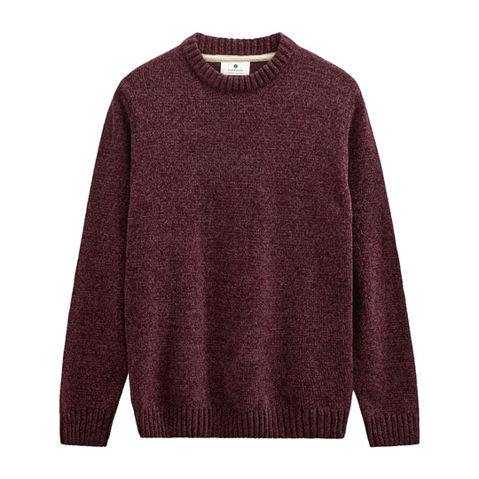 ANERKJENDT Heren trui AKSUNE CHENILLE KNIT - Vineyard wine