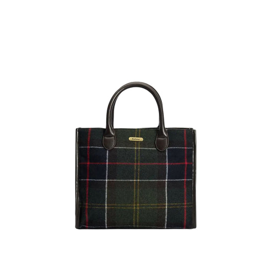 BARBOUR Borsa Donna Tote BARRHILL Tartan - Verde/Blu