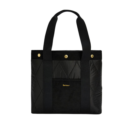 BARBOUR Borsa Tote Barbour Healy Trapuntata - Nero