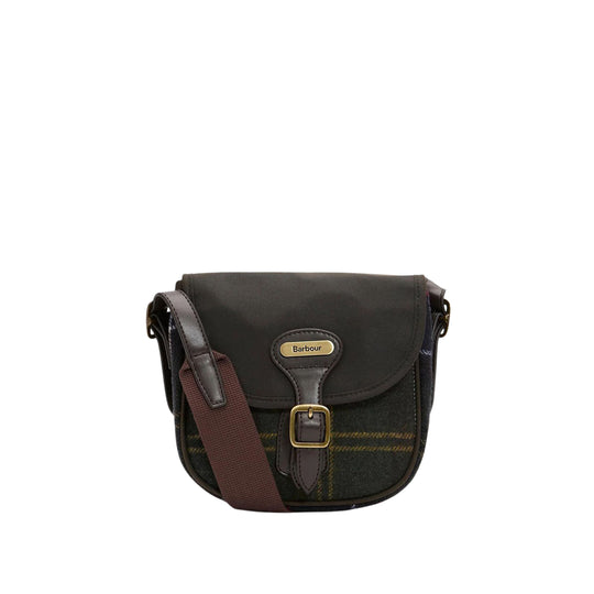 BARBOUR Mini Borsa a Tracolla Donna WHITLEY TARTAN - Verde/Blu