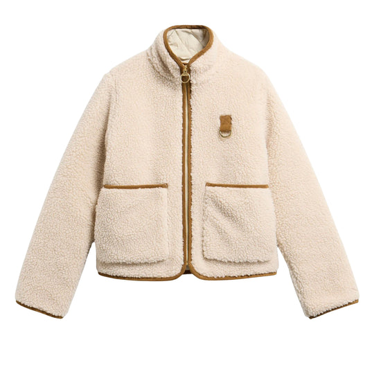 BARBOUR Giubbino Donna in Pile ELENORA - Panna