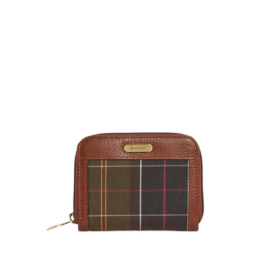 BARBOUR Mini portafoglio Donna DAPHNE in Tartan - Marrone/Verde