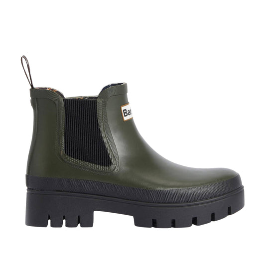 BARBOUR Tronchetti Donna di Gomma HALTON - Oliva/Nero