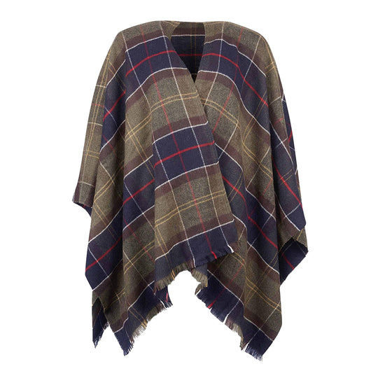 BARBOUR Scialle Donna STAFFIN Tartan Serape - Blu/Verde