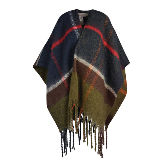 BARBOUR Scialle Donna ISLA BOUCLE SERAPE - Blu/Verde