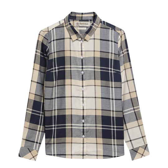 BARBOUR Camicia Donna Bredon Tartan - Panna/Blue/Beige