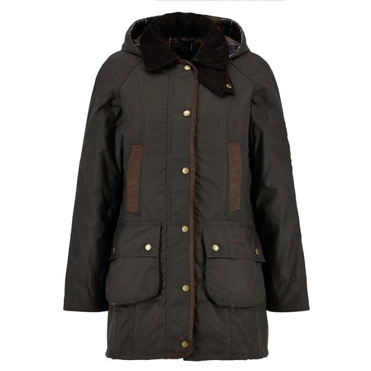 BARBOUR Giubbotto Donna Bower Wax Verde Oliva