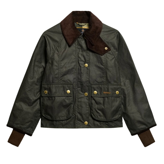 BARBOUR Giubbino Donna Cerato Cropped BEADNELL - Verde