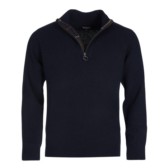 Maglione Uomo Barbour Holden Half Zip Blu