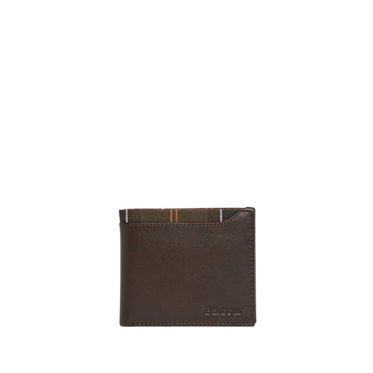 BARBOUR Portafoglio a libro in pelle BRODICK - Marrone