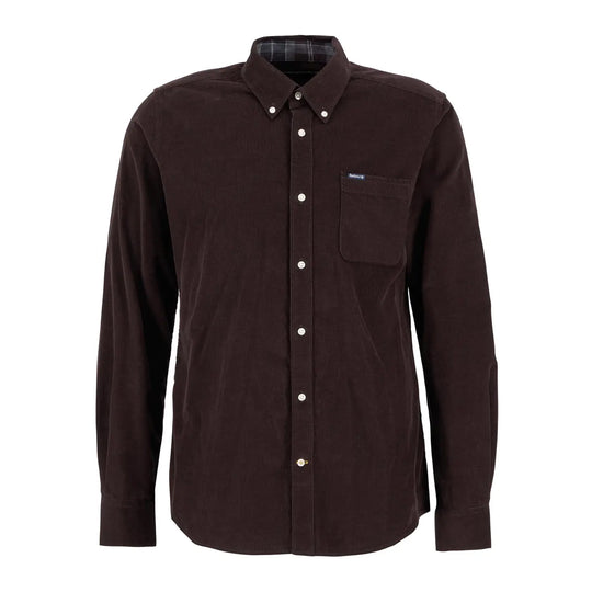 BARBOUR Camicia Uomo Ramsey Taglio Sartoriale - Marrone