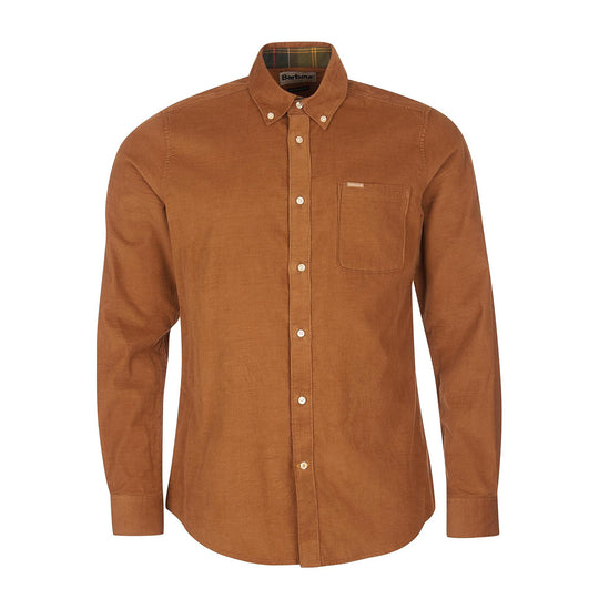 BARBOUR Camicia Uomo Ramsey Taglio Sartoriale - Miele